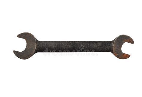 Old Rusty Wrench In Human Hand Stock Image Image Of Aged Industrial