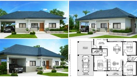 Single Storey Three Bedroom House Plan Designed For 90 Square Meters