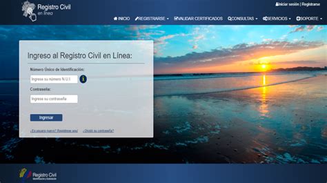 Sacar Partida De Nacimiento Por Internet Registro Civil Frente Ecuador