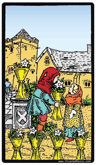 We talk about a journey or a lover who stops conquering his beloved. Six of Cups Tarot Card Meaning