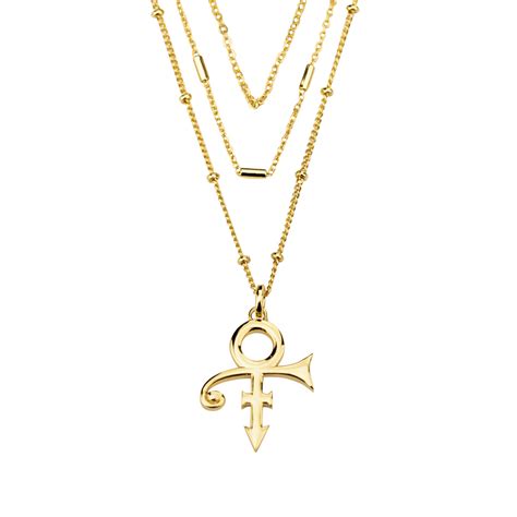 3 Tier Prince Symbol Necklace Gold Prince Official Store