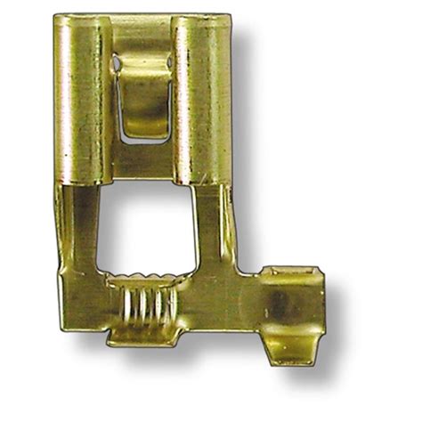 Female Spade Connector Non Insulated 90 Degree With Locking Tab