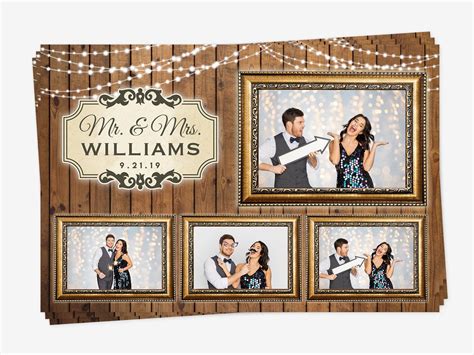 Wedding Photo Booth Template Rustic Photo Booth Template Etsy Photo
