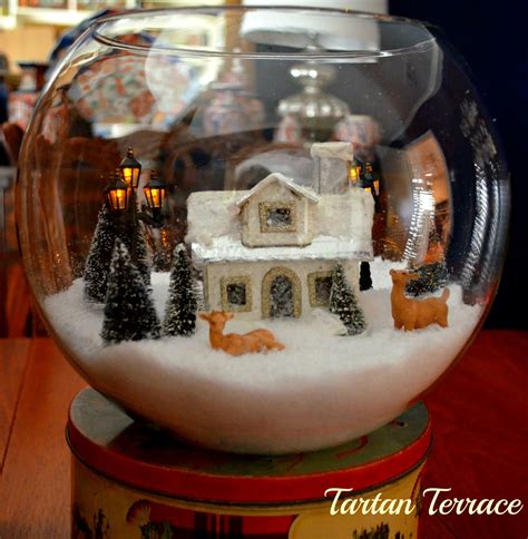 Use a hot glue gun to attach your decorations to the plastic. TartanTerrace: Decorating for Christmas: Lots of Tartan in ...