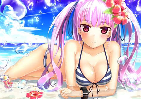 Fondos De Pantalla Anime Chicas Anime Bikini Pelo Largo Ojos My Xxx Hot Girl