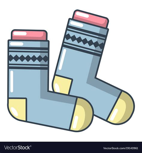 Socks Icon Cartoon Style Royalty Free Vector Image