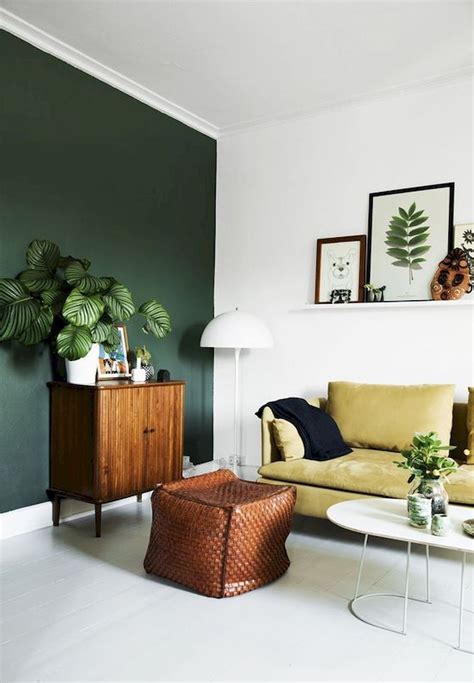 20 Dark Green Walls In Living Room Decoomo