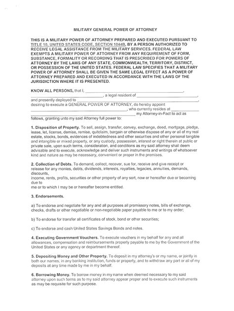 Military Poa Form Pdf Fill Out And Sign Online Dochub