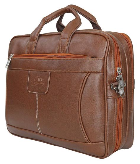 Keeping things safe & simple. Leather Gifts Office selling bag Tan P.U. Office Bag - Buy ...