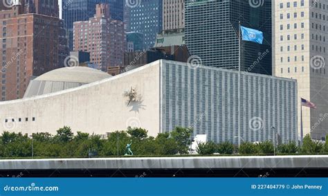 The United Nations General Assembly Building In East Midtown Manhattan
