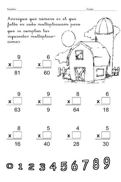 Te Cuento Un Cuento Tablas De Multiplicar Para Imprimir