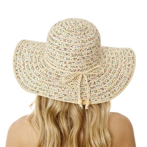 I Smalls Womens Summer Floral Wide Brim Foldable Packable Sun Hat Ebay