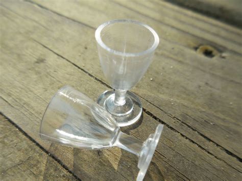 Miniature Plastic Wine Glasses Clear Tiny Glasses For Fairy