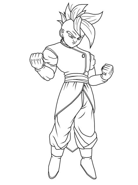 Dragon Ball Z Printable Coloring Pages 001 Kids Play Color
