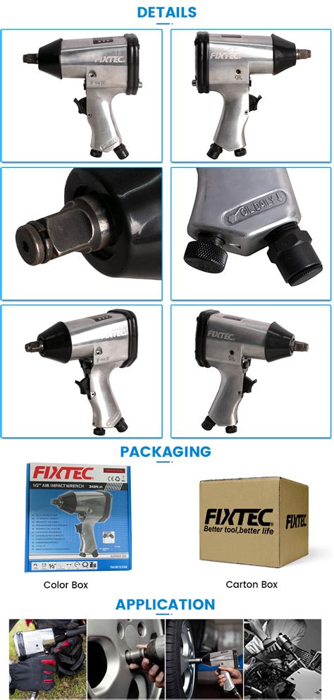 Fixtec 1 2 Air Impact Wrench