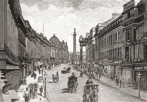 Grey Street Newcastle Upon Tyne England In The 19th Century From Cities