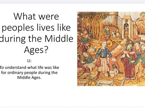 Life In Medieval England Teaching Resources
