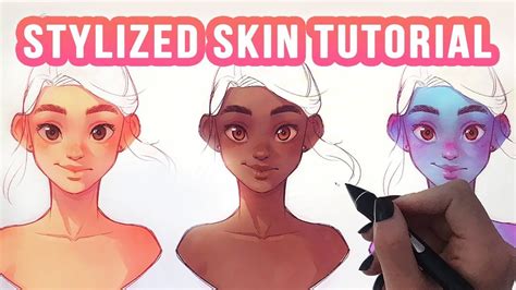 How To Paint Stylized Skin Easy Shading Techniques Digital Skin Skin