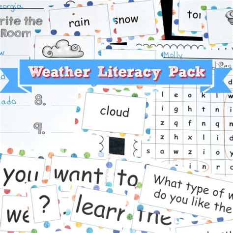 Weather Literacy Pack The Curriculum Corner 123