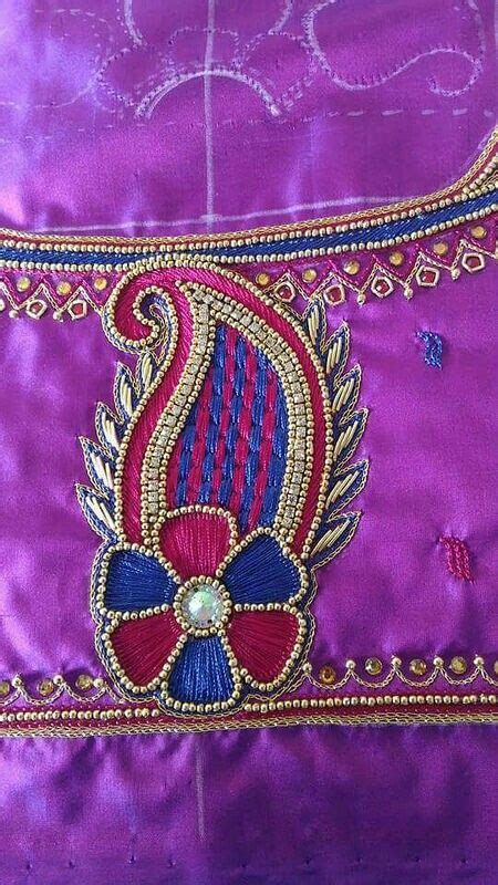 Pin By Almeenayadhav On Embroidery N Aari Work Aari Work Blouse