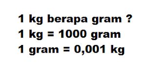 Satuan kilogram merupakan satuan untuk mengetahui massa (berat) suatu benda. 1 kg berapa gram ? - Apakah .xyz