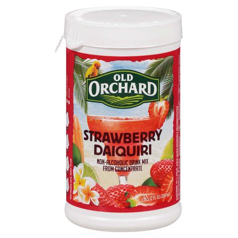 Old Orchard Strawberry Daiquiri Non Alcoholic Drink Mix 12 Oz Frozen