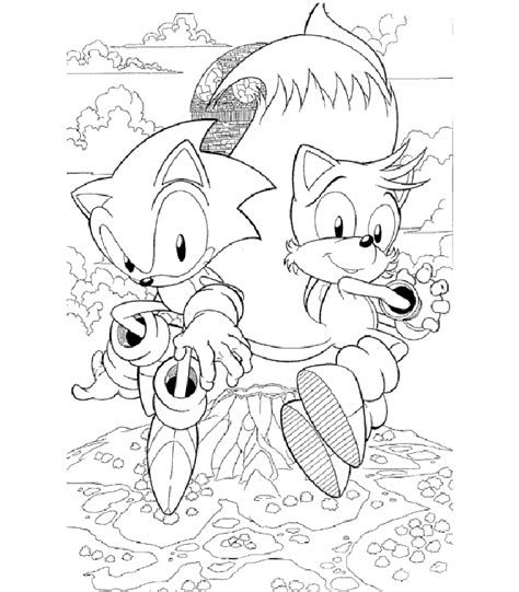 Tails Coloring Pages - Coloring Home