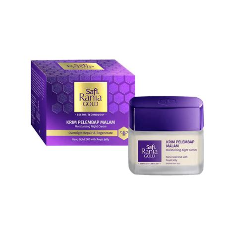 Safi rania gold day cream spf25++ir packaged in an attractive jar in my personal opinion is a decent cream. SAFI Rania Gold Moisturising Night Cream - Safi