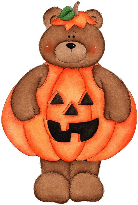 October Bear Bear Halloween Halloween Clipart Free