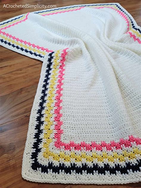 Jossalyns Afghan Free Crochet Blanket Pattern A Crocheted Simplicity