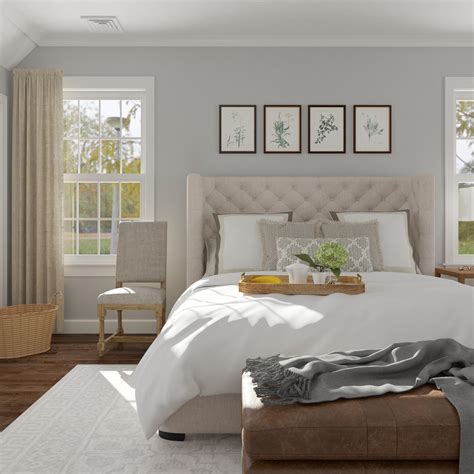 Tranquil Traditional Bedroom With Layers Of Cozy Comfort Bedroom