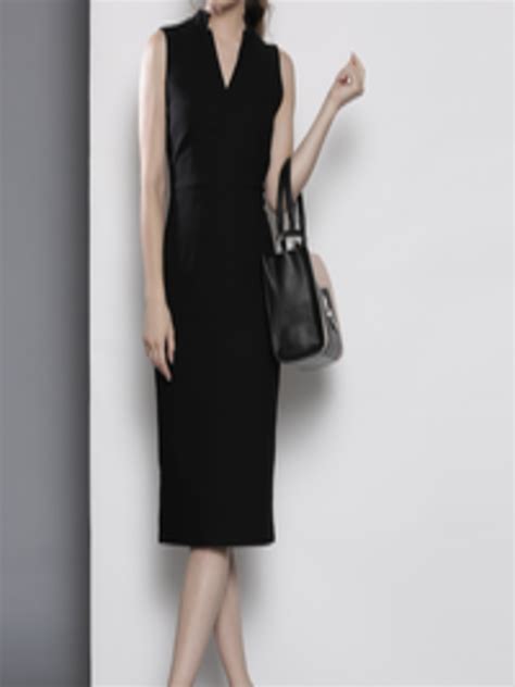 Buy Dorothy Perkins Women Black Solid Sheath Dress Dresses For Women 2031041 Myntra