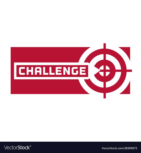 Challenge Logo Concept Royalty Free Vector Image