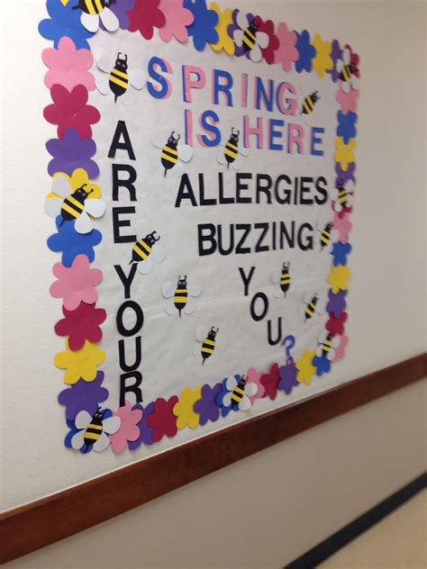 Spring Bulletin Board School Nurse Office School Celebration Nurse Bulletin Board