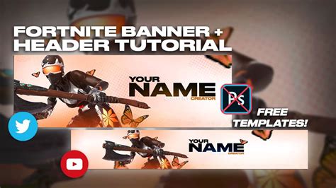 How To Make A Free Fortnite Youtube Banner Twitter Header Without