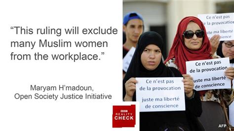Reality Check Did Eu Court Ban Islamic Headscarf At Work Bbc News