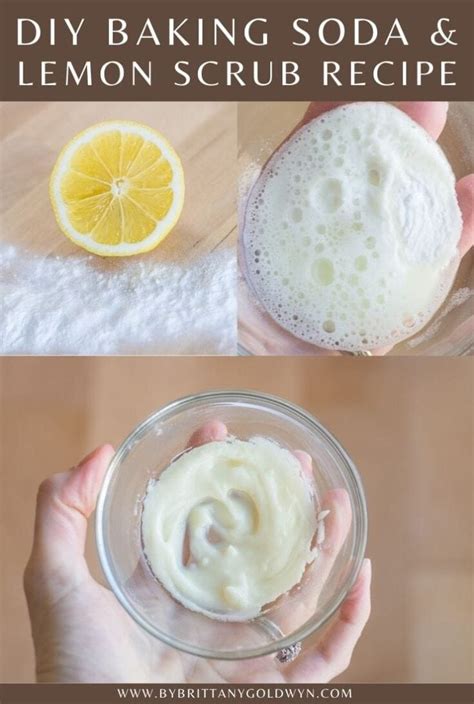 How To Make A DIY Lemon And Baking Soda Scrub