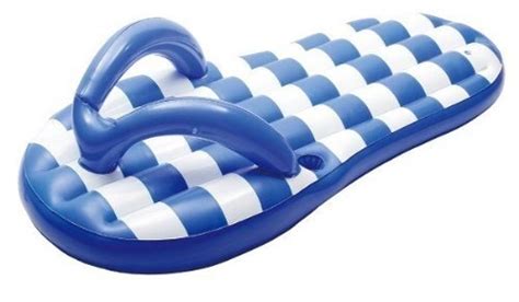 180cm Giant Inflatable Stripe Slipper Slice Flip Flop Pool Float For
