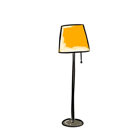 Floor Lamp Clipart Hd Png Simple Floor Lamp Illustration Material