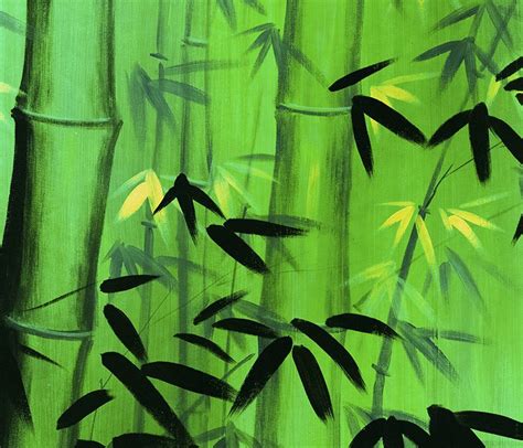 Abstract Bamboo Paintings Details About Abstract Art Bamboo Painting