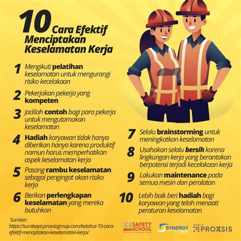 Ketahui 10 Cara Efektif Menciptakan Keselamatan Kerja