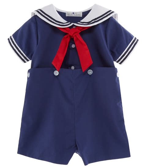 Petit Ami Baby Boys 3 24 Months Sailor Suit Shortall Dillards