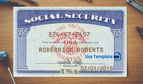 Social Security Card Template Download In 2020 Card Template Social