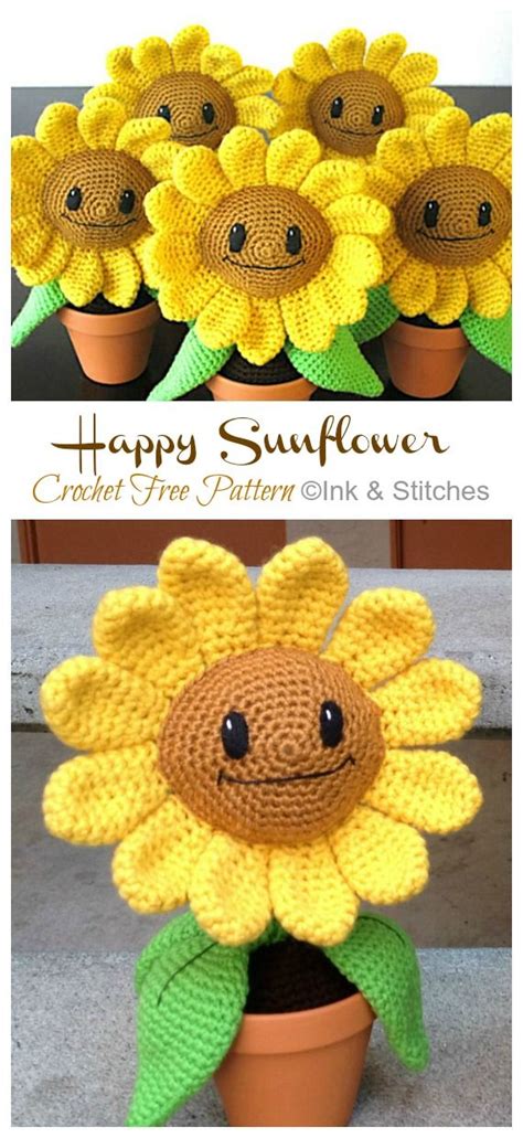 Amigurumi Happy Sunflower Crochet Free Pattern Artofit