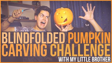 Blindfolded Pumpkin Carving Youtube