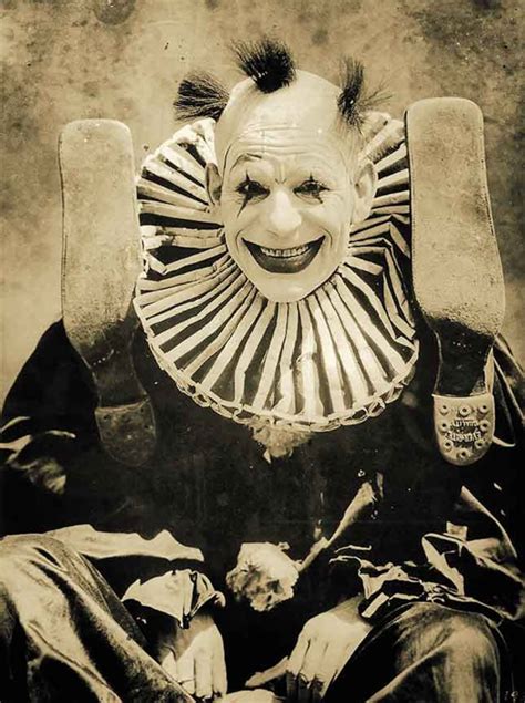 Creepy Scary Clown Photo Vintage Circus Print Weird Strange Etsy