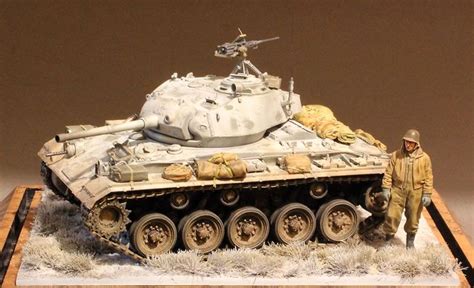 Bronco 135 Scale M24 Chaffee Early Production Us Army By Steven J