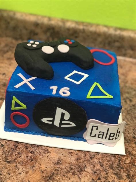 Playstation Cake In 2021 Playstation Cake Cake Sweets