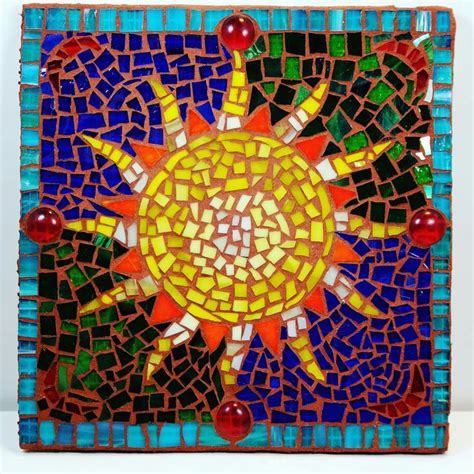 My First Mosaic Done By Caddy Labarge At Spitfire Glass Treasures Sun