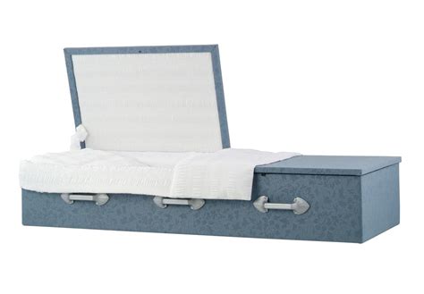 Titan Casket Grayblue Cloth Covered Casket Ever Loved